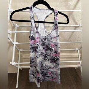 Lululemon Athletica Abstract Racerback Tank - Pink and Gray